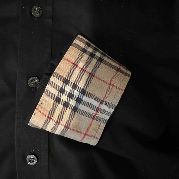 Burberry - Sherwood Monogram Motif Slim Fit Stretch Poplin Button-Up Shirt - Picture 3 of 3